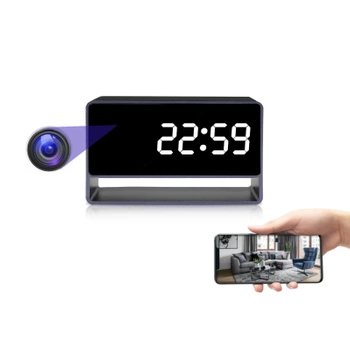 Mini Kamera Szpiegowska ukryta w Zegarze Budziku WIFI MKC63