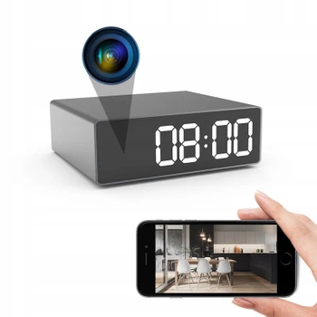 Mini kamera w zegarku budziku WIFI FULL-HD tryb nocny IR  MK202