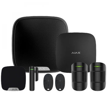 Bezprzewodowy zestaw alarmowy Rozbudowany StarterKit Ajax czarny