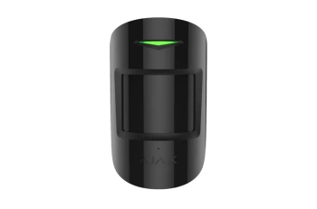 Bezprzewodowa czujka ruchu i zbicia szyby Ajax CombiProtect Czarny