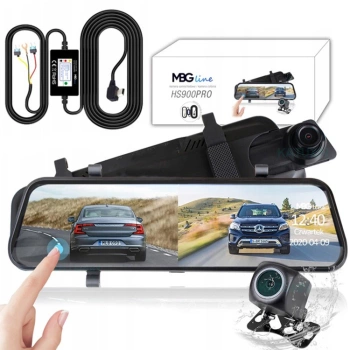 Kamera w lusterku wstecznym 2K HS900PRO SONY + Adapter zasilania dla trybu parkingowego